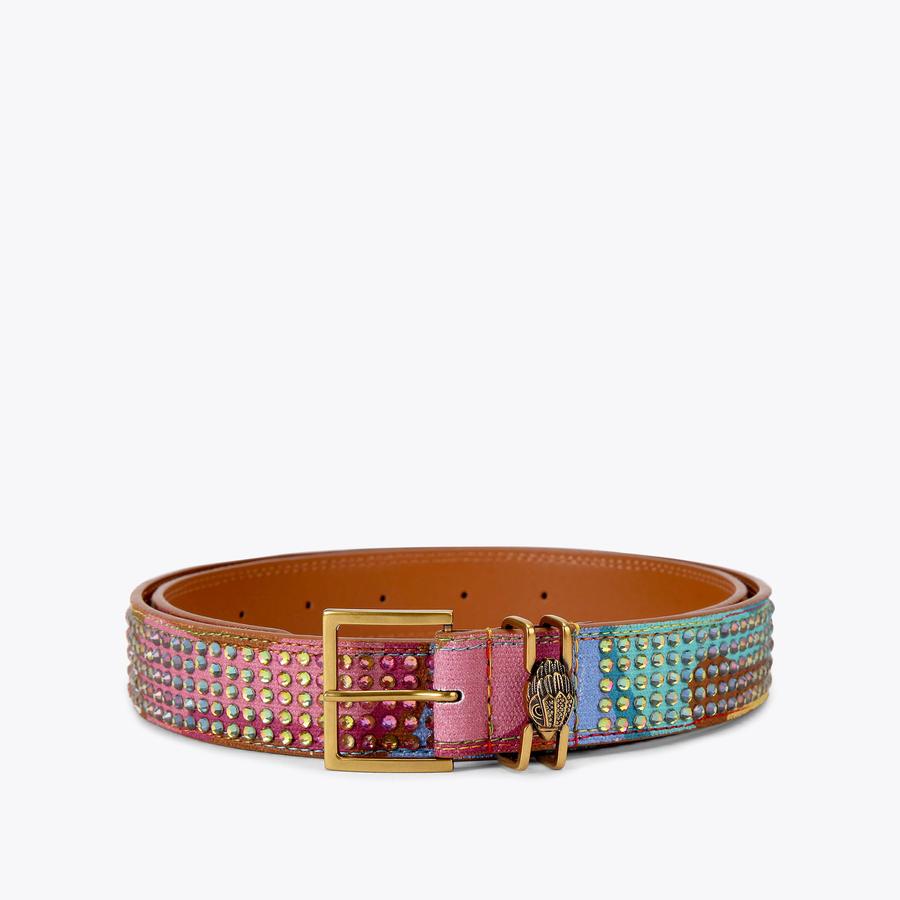 SHOREDITCH 40 BELT Rainbow Swirl Crystal Belt by KURT GEIGER  display picture 1