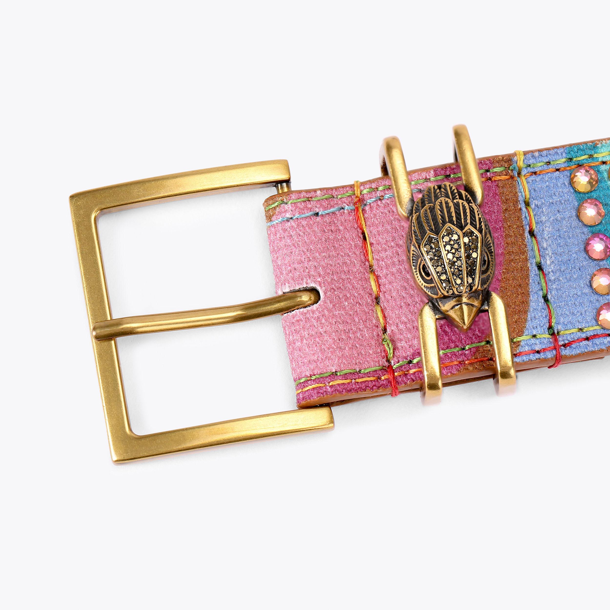 SHOREDITCH 40 BELT Rainbow Swirl Crystal Belt by KURT GEIGER 