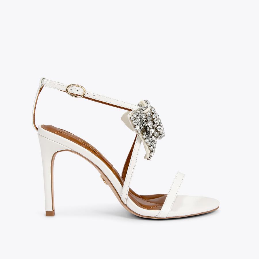 BROMLEY BOW SANDAL 95 Bone Sandal by KURT GEIGER LONDON