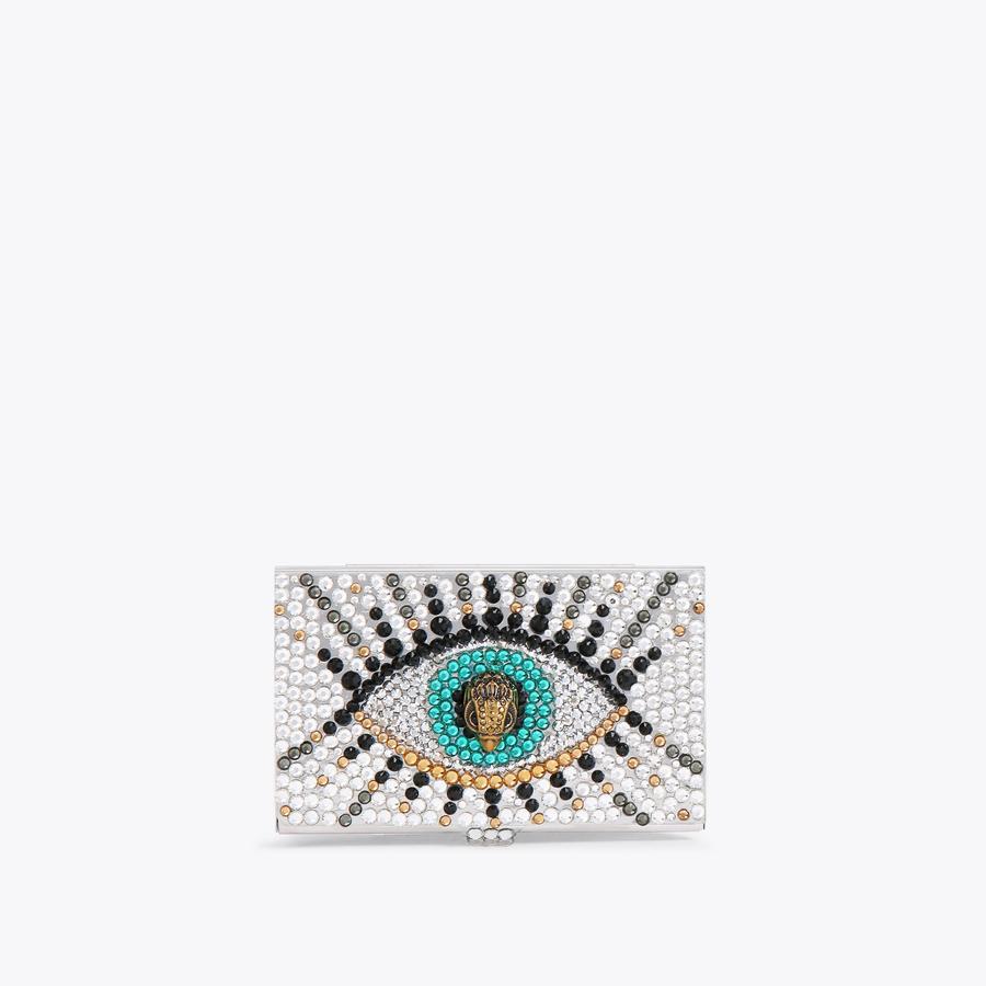 CRYSTAL EYE CARD CASE Eye Stripe Card Case by KURT GEIGER LONDON