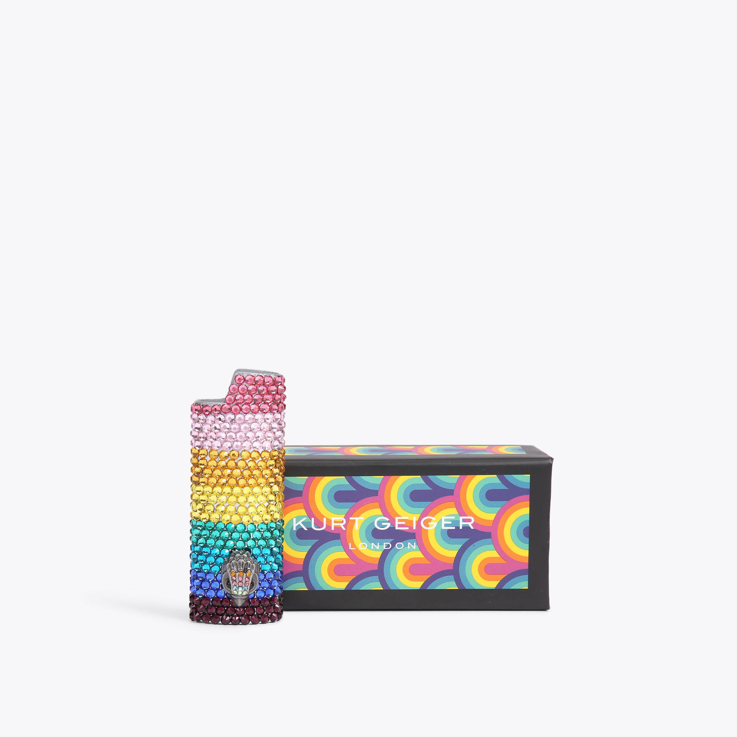 CRYSTAL LIGHTER CASE Rainbow Crystal Lighter Case by KURT CRYSTAL LIGHTER CASE Rainbow Crystal Lighter Case by KURT