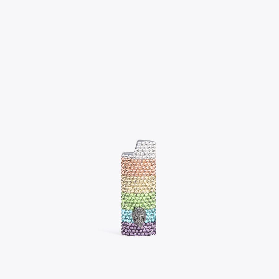 CRYSTAL LIGHTER CASE Pastel Rainbow Crystal Lighter Case by