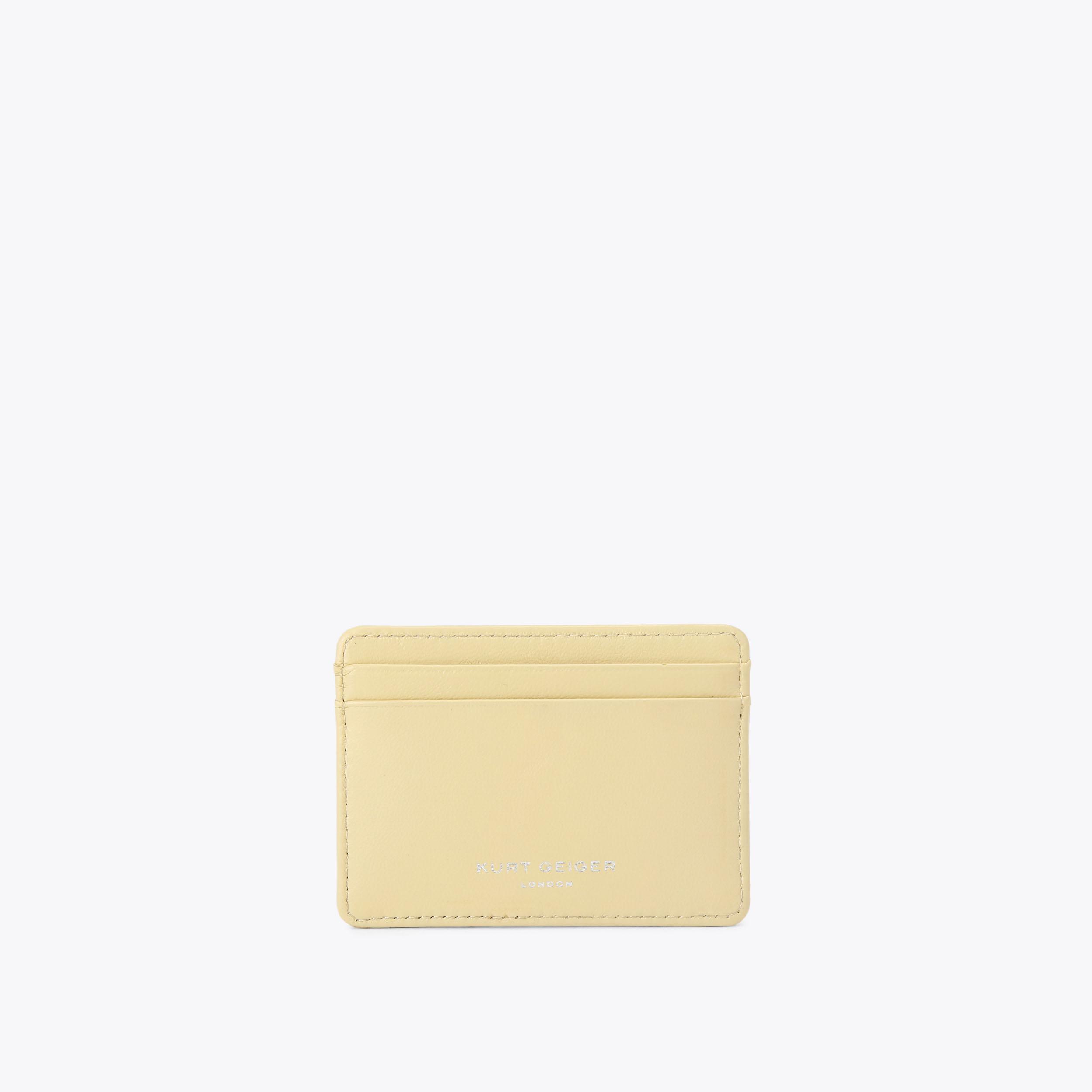 CARD HOLDER DRENCH Cream Leather Card Holder by KURT GEIGER LONDON