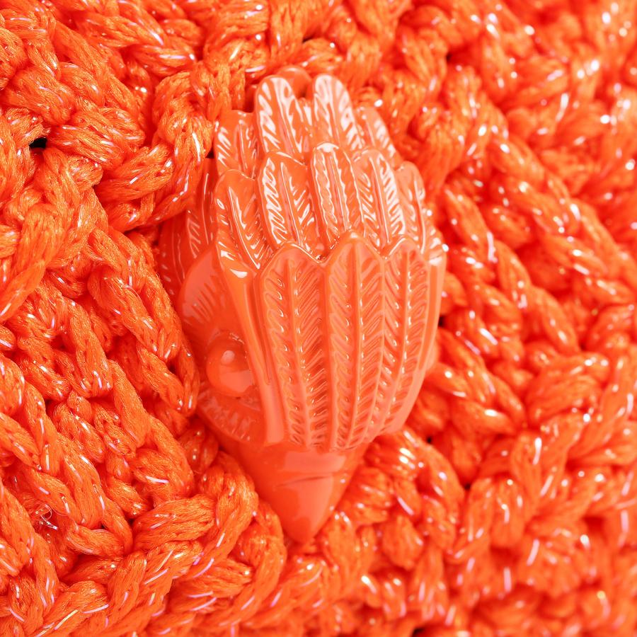 CROCHET MULTI CROSSBODY Orange Cross Body Purse by KURT GEIGER LONDON