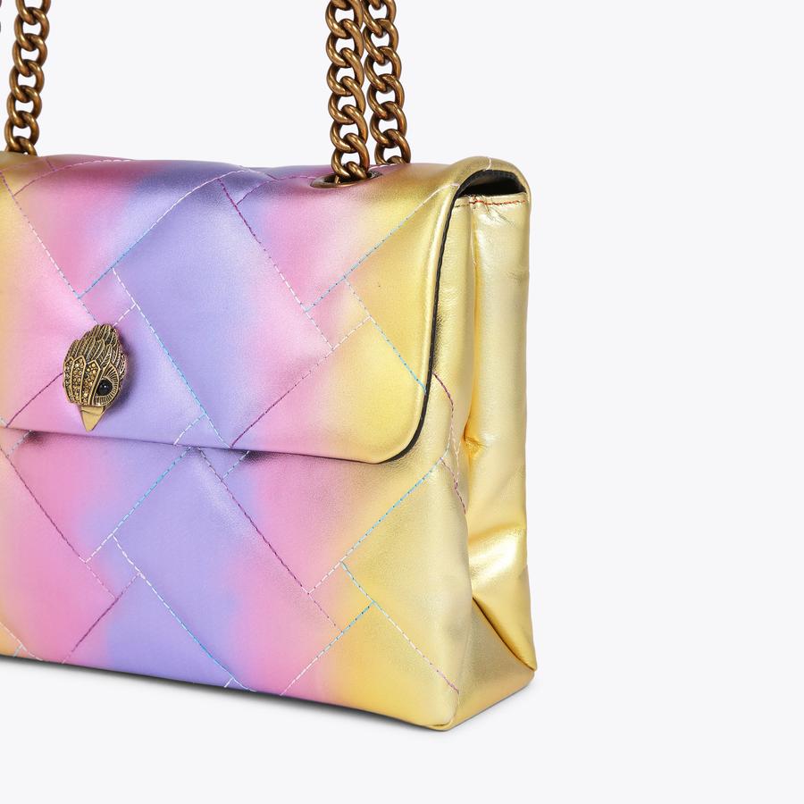 LARGE KENSINGTON SOFT Ombre Metallic Leather Shoulder Purse