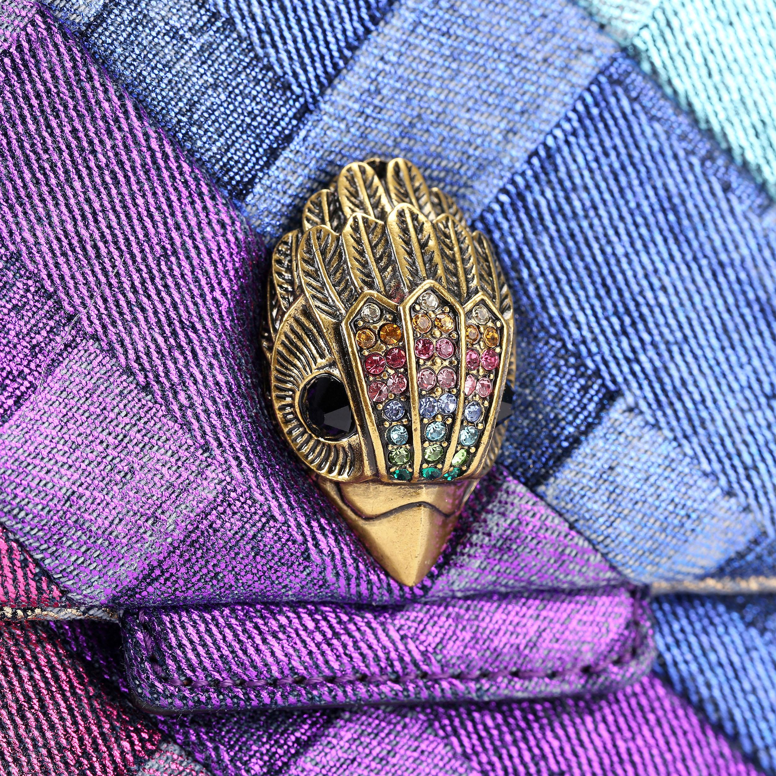 Rainbow Denim Woven Shoulder Bag | Kurt Geiger