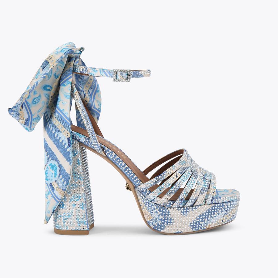 Pierra Ankle Tie Platform Heel
