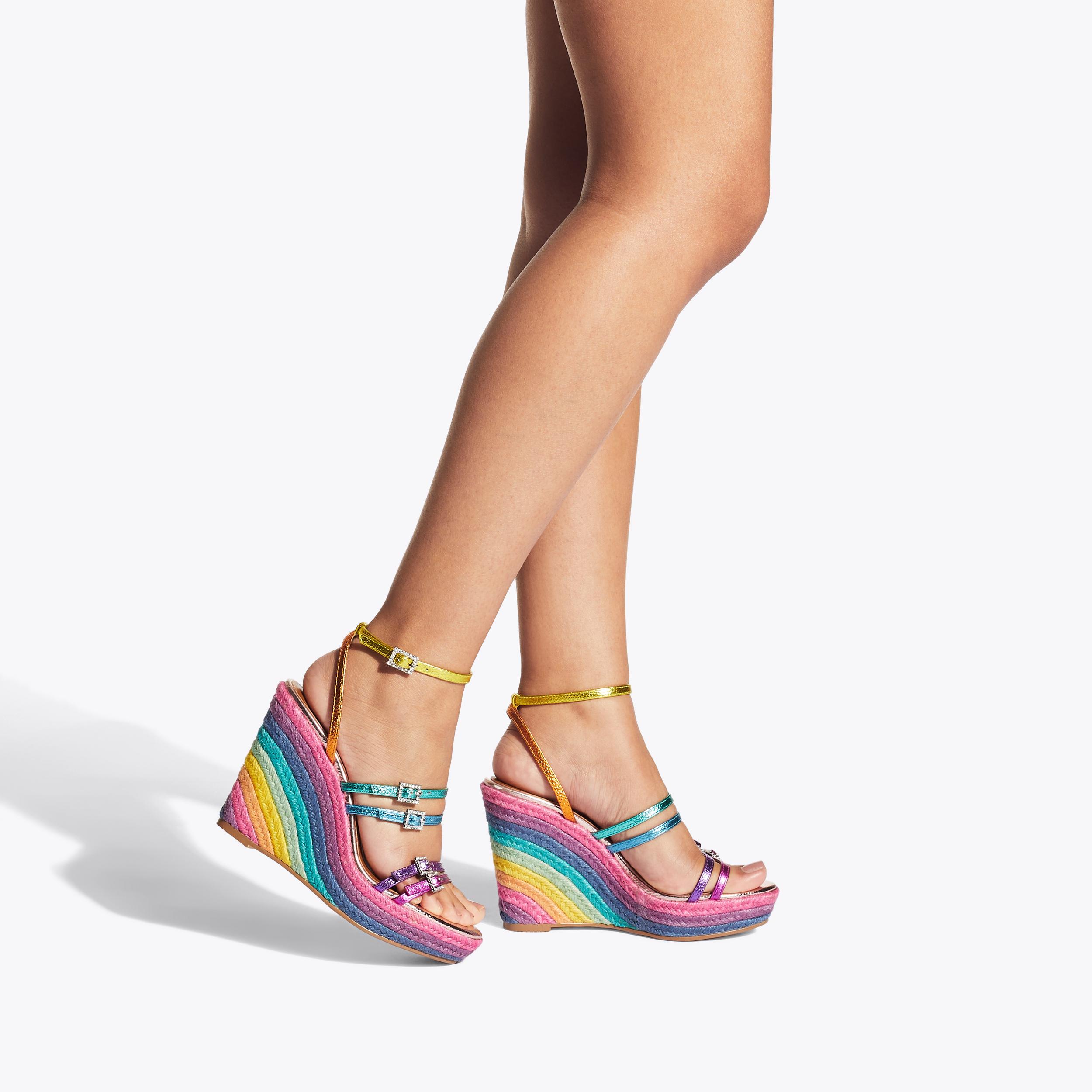 Rainbow wedges cheap