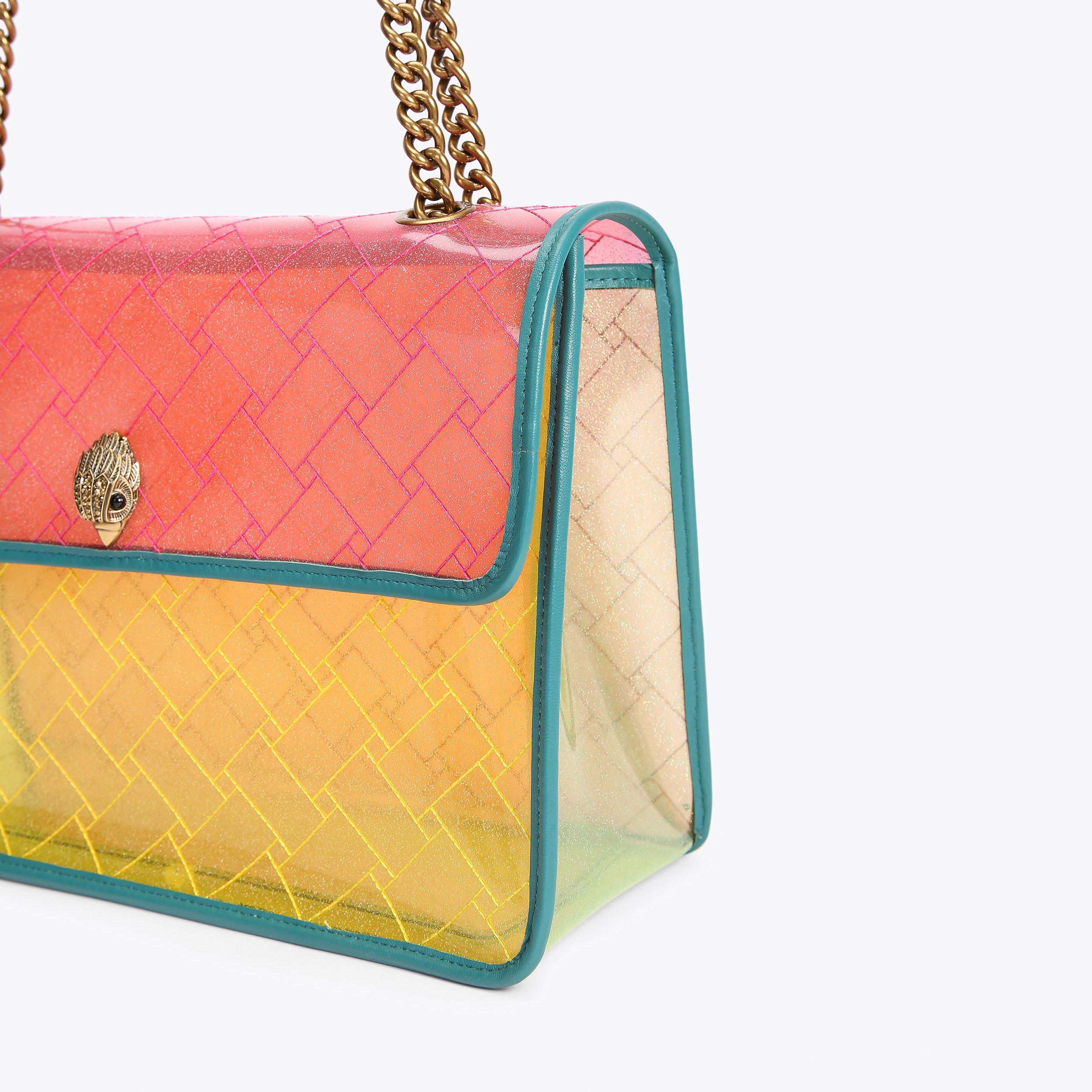 VINYL XXL KENSINGTON Vinyl Shoulder Bag by KURT GEIGER LONDON
