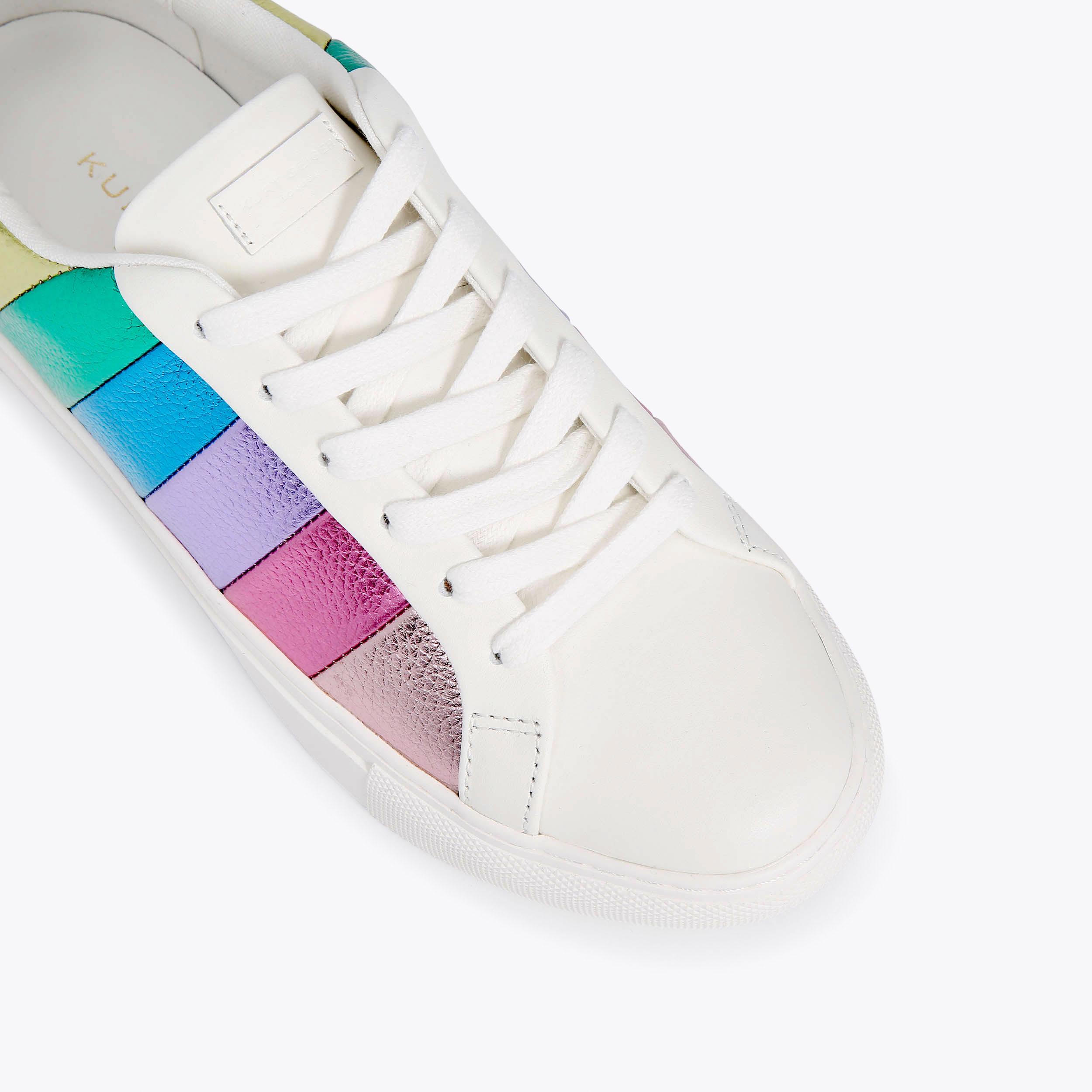 Simple Stripe Sneaker Socks | Pearl main image 1