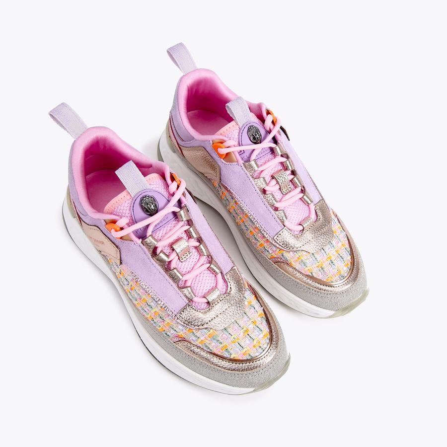 KENSINGTON SNEAKER Pink Lace Up Chunky Trainers by KURT KENSINGTON SNEAKER Pink Lace Up Chunky Trainers by KURT