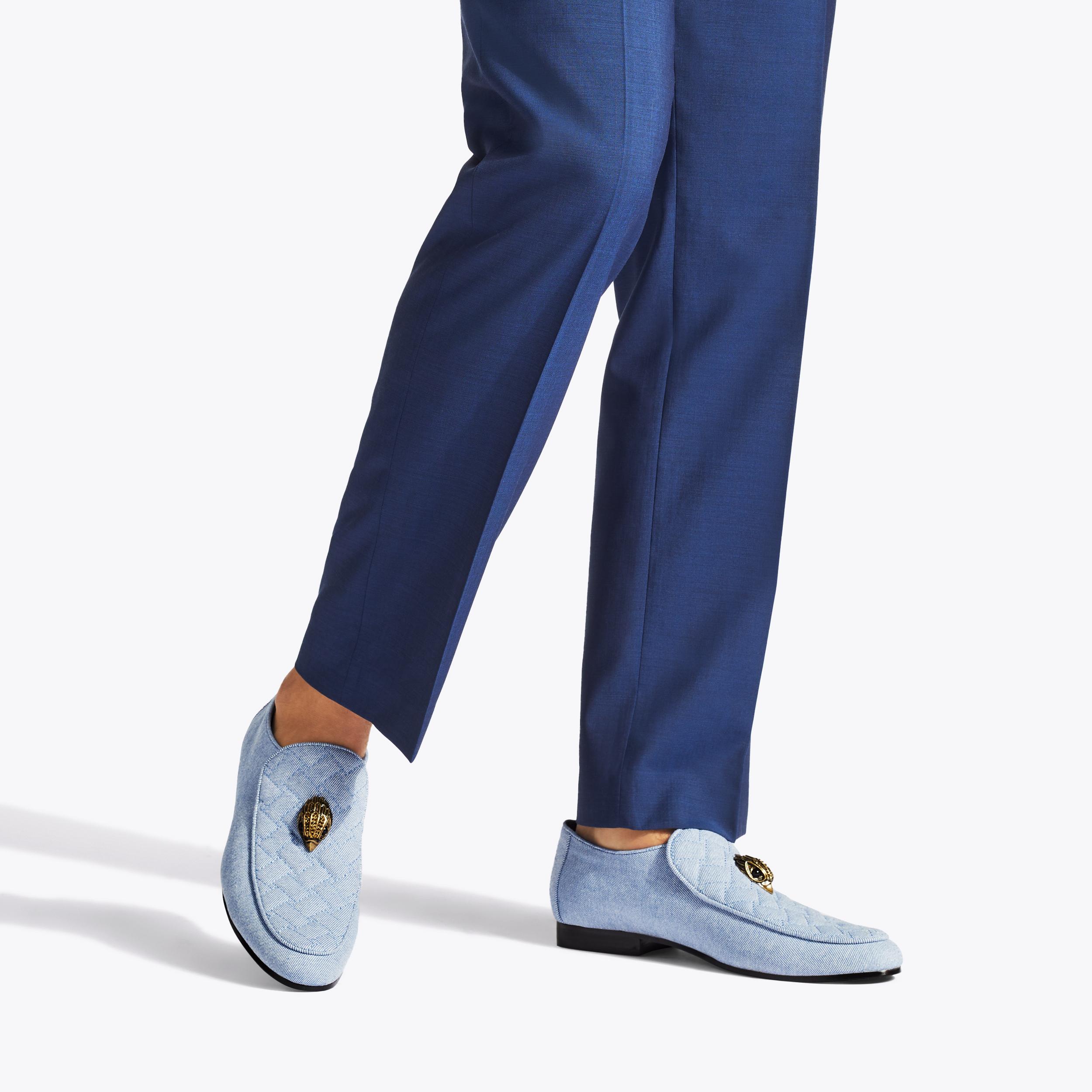 Blue denim loafers deals