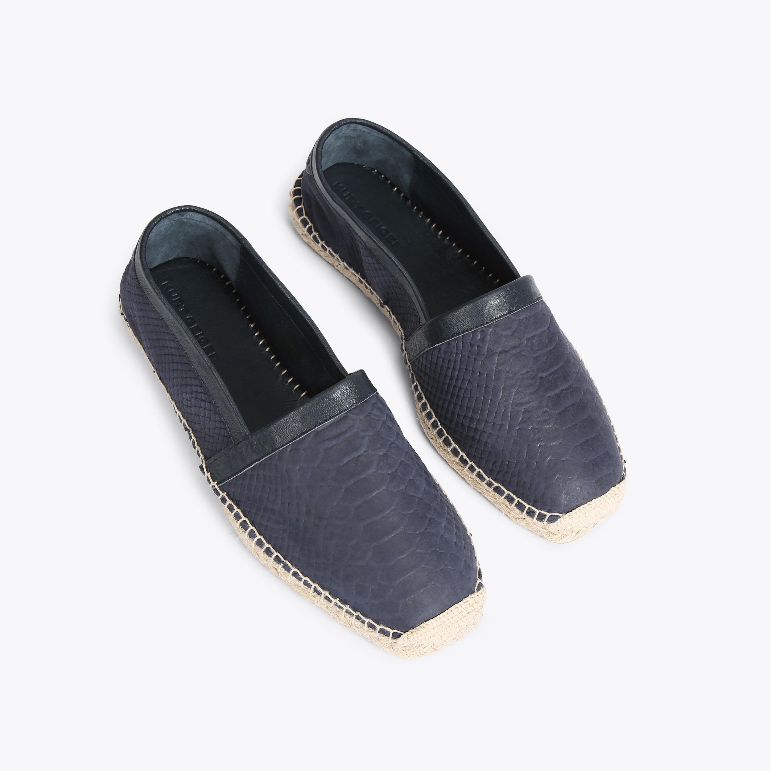 ISAAC Navy Leather Shoe by KURT GEIGER LONDON