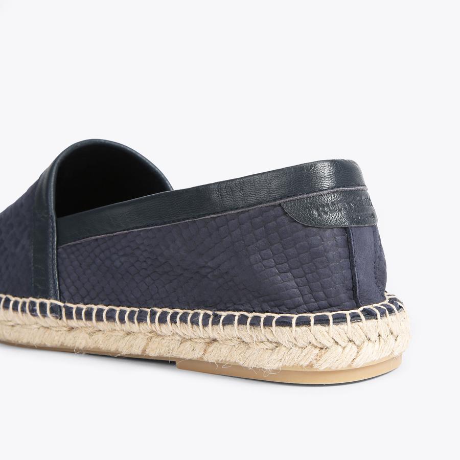 Kurt Geiger LONDON Men’s Isaac Leather Espadrille Loafers USM 12 EU44.5NWOT ISAAC Navy Leather Shoe by KURT GEIGER LONDON main image 2