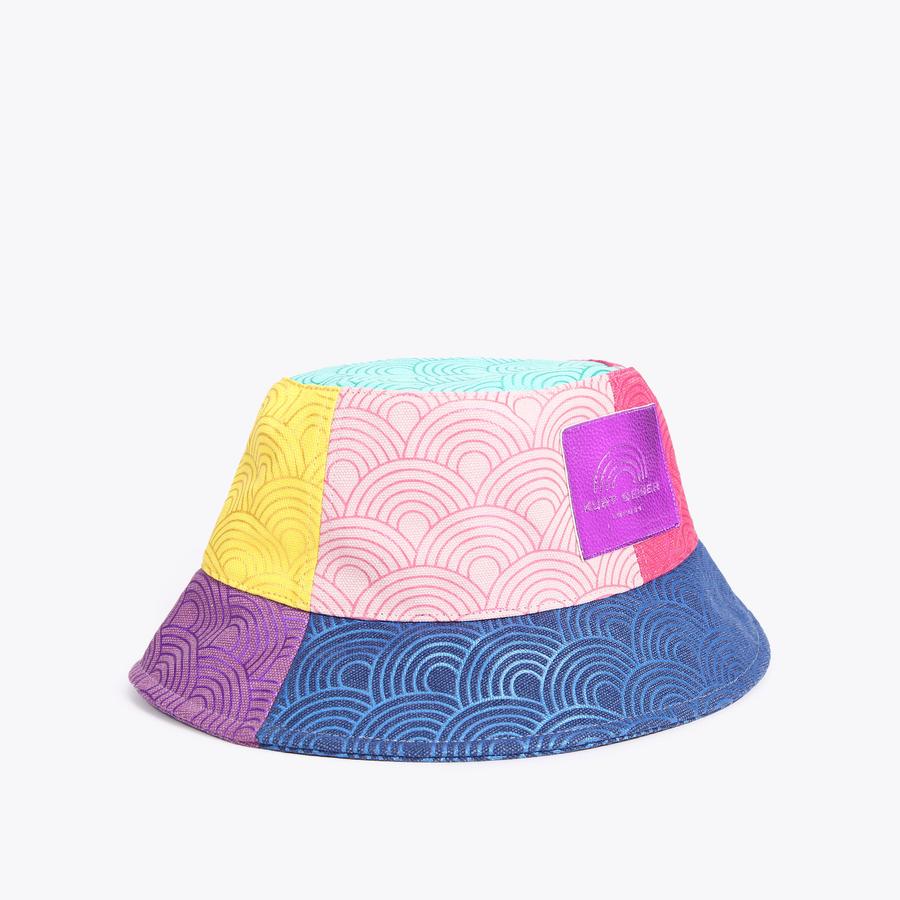 SOUTHBANK BUCKET HAT Rainbow Bucket Hat by KURT GEIGER LONDON display picture 1