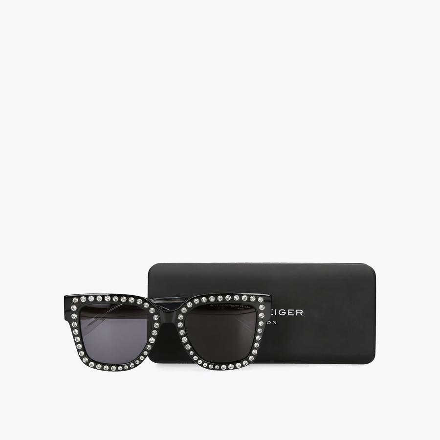 JEWEL SUNGLASSES Black Sunglasses by KURT GEIGER LONDON