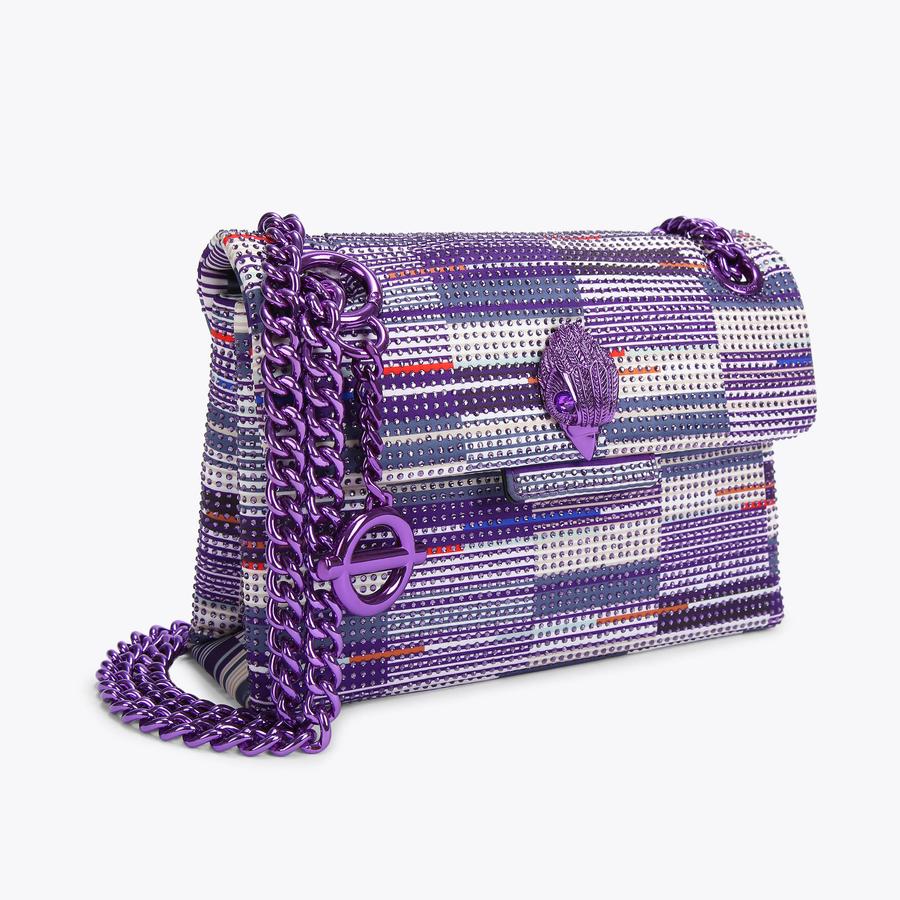 TFL MINI KENSINGTON Purple Crystal Mini Cross Body Bag by