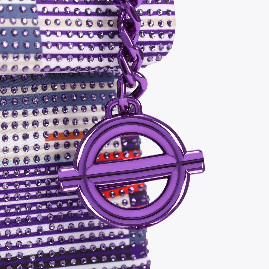 TFL MINI KENSINGTON Purple Crystal Mini Cross Body Bag by KURT