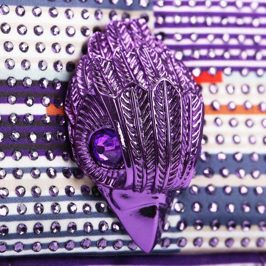 TFL MINI KENSINGTON Purple Crystal Mini Cross Body Bag by KURT