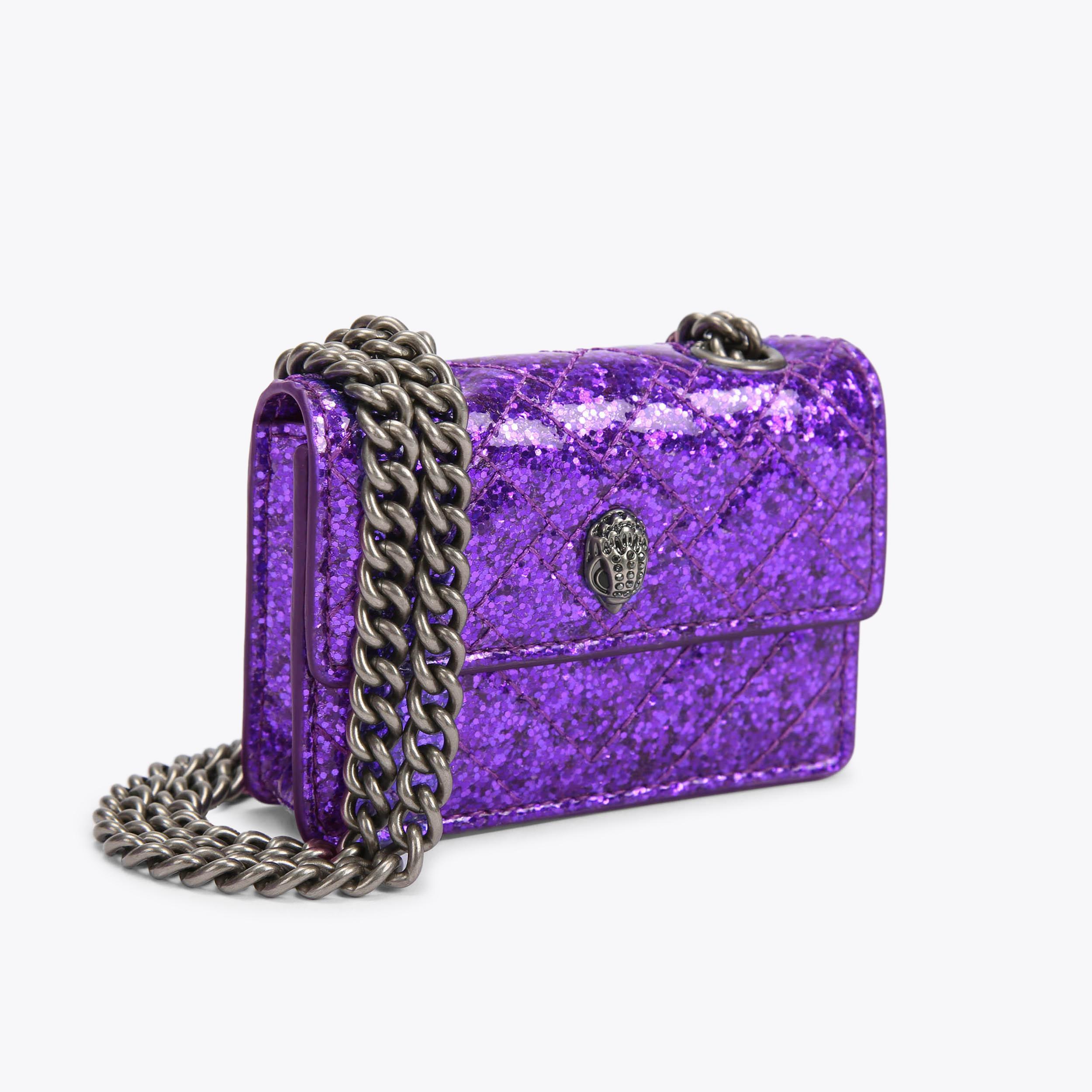 TFL MICRO KENSINGTON Purple Micro Quilted Cross Body Purse