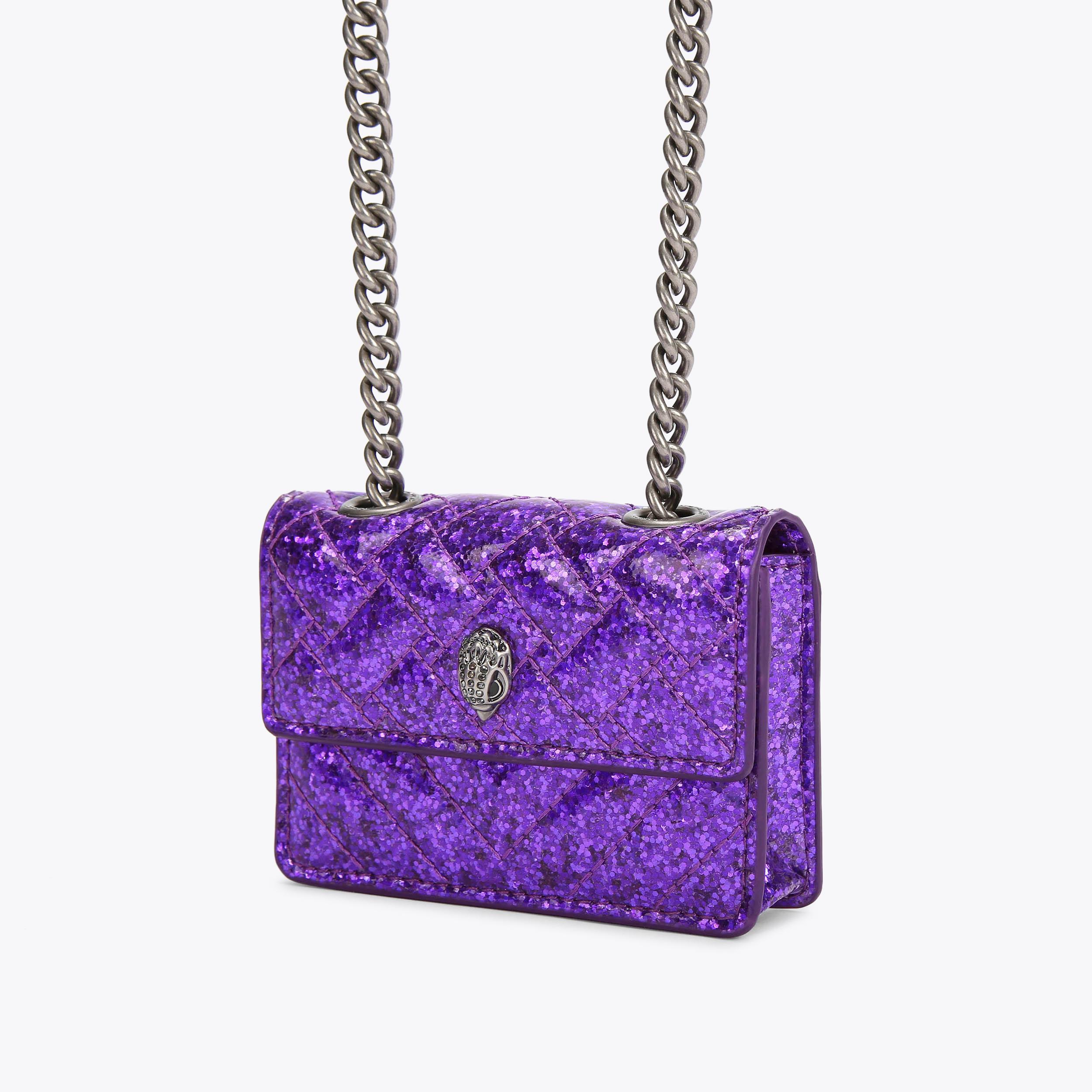 TFL MICRO KENSINGTON Purple Micro Quilted Cross Body Purse