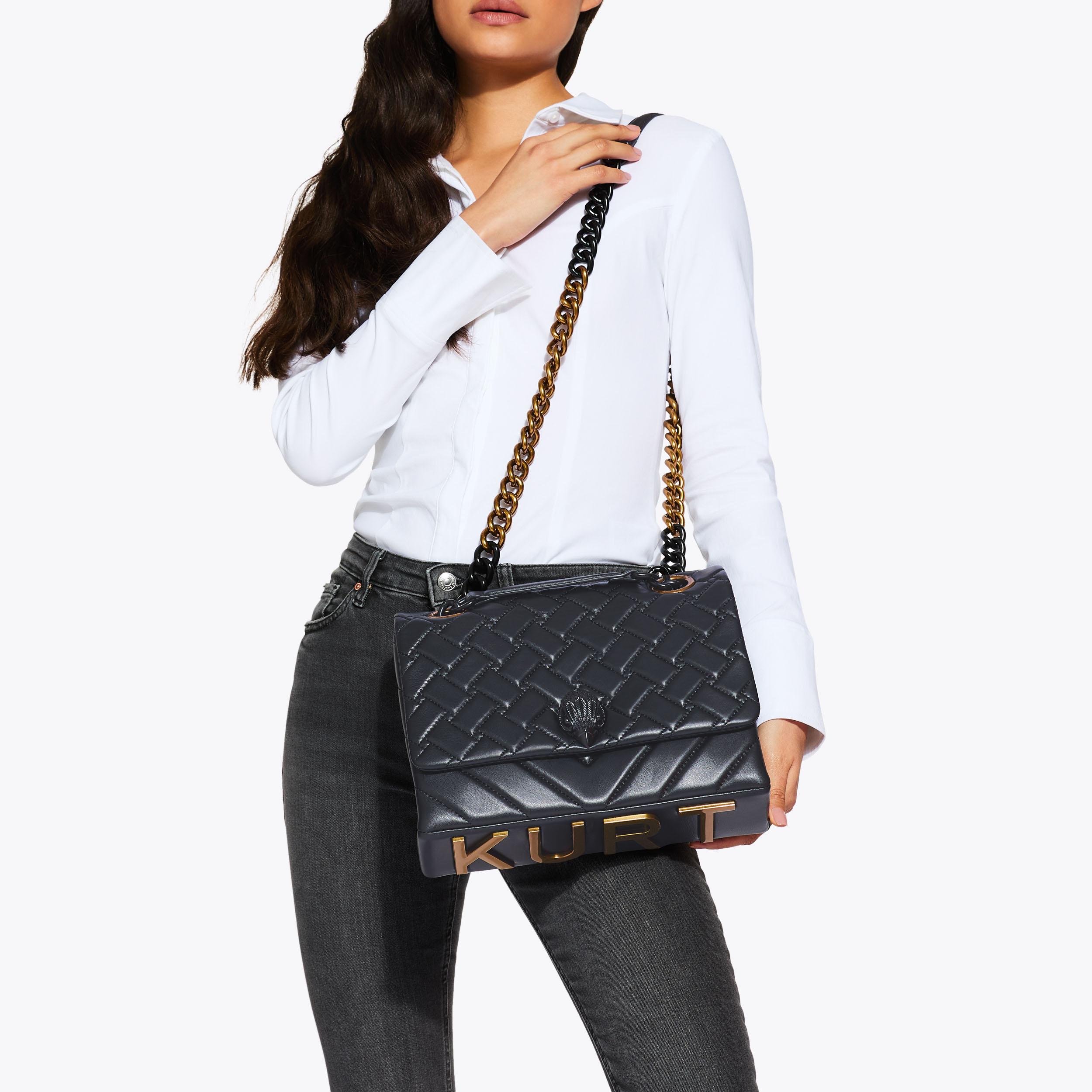 Kensington Quilted Leather Crossbody shops Bag KURT GEIGER LONDON