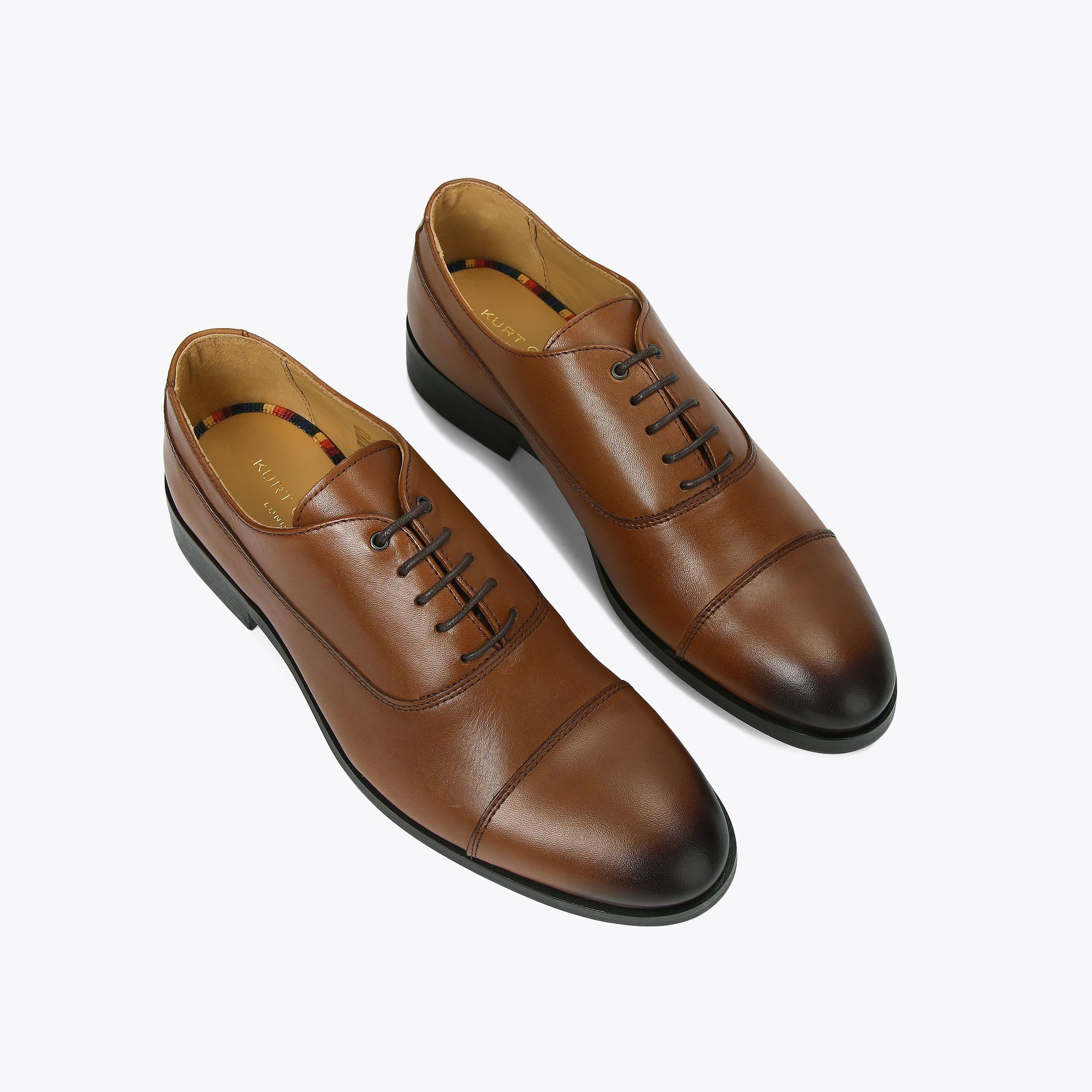 Hunter Oxford Brown Dress Shoes | Men's Tan Shoes | Kurt Geiger