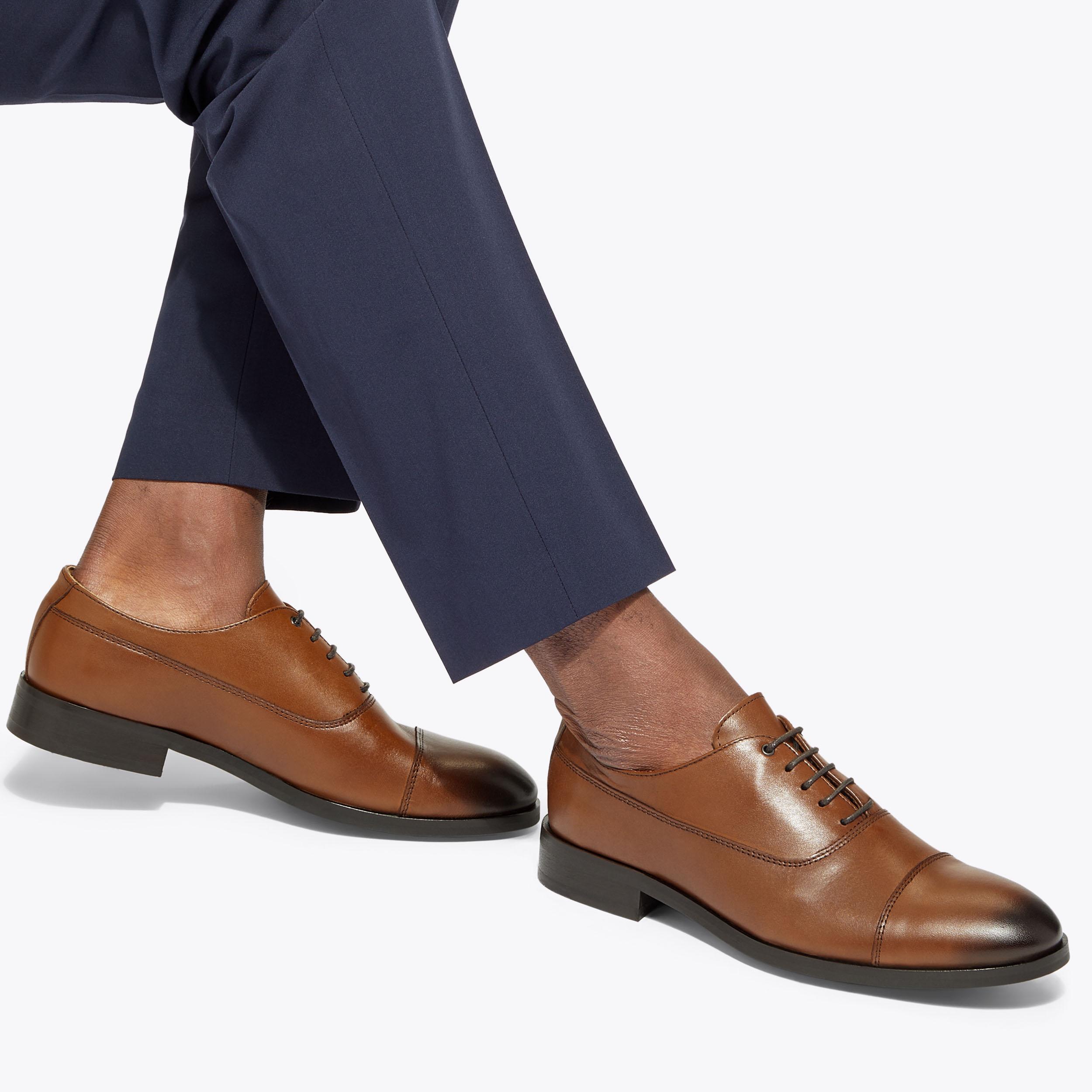 Hunter Oxford Brown Dress Shoes | Men's Tan Shoes | Kurt Geiger