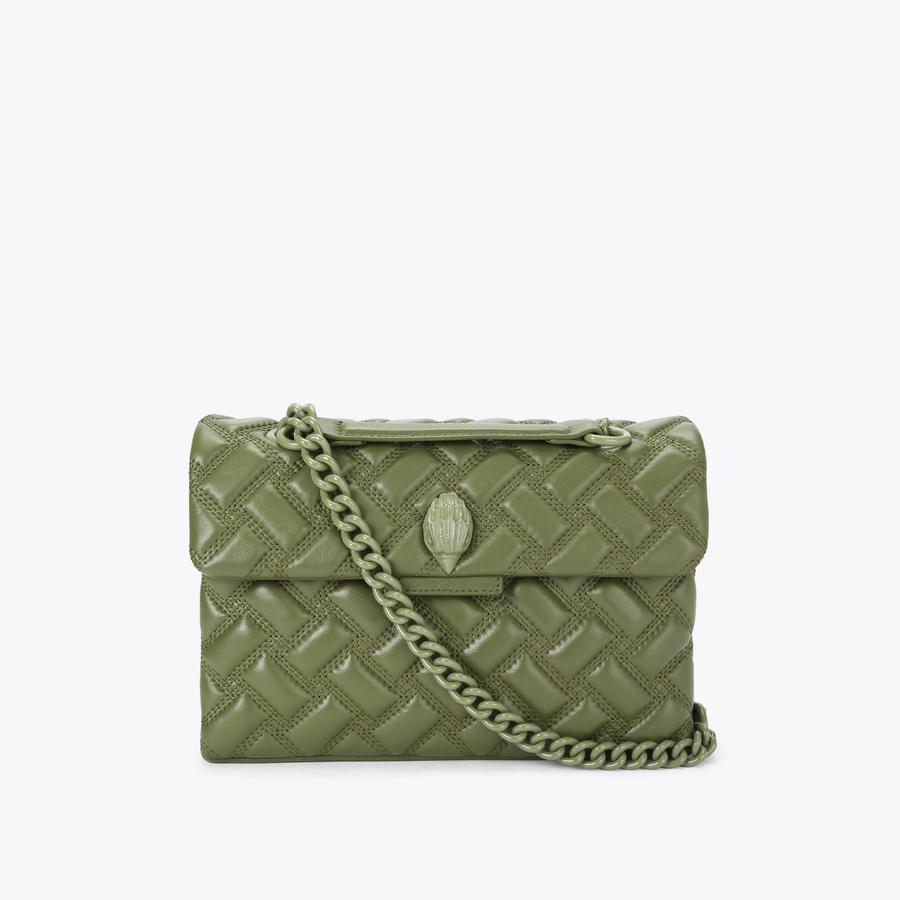 KENSINGTON BAG DRENCH Khaki Shoulder Purse by KURT GEIGER LONDON