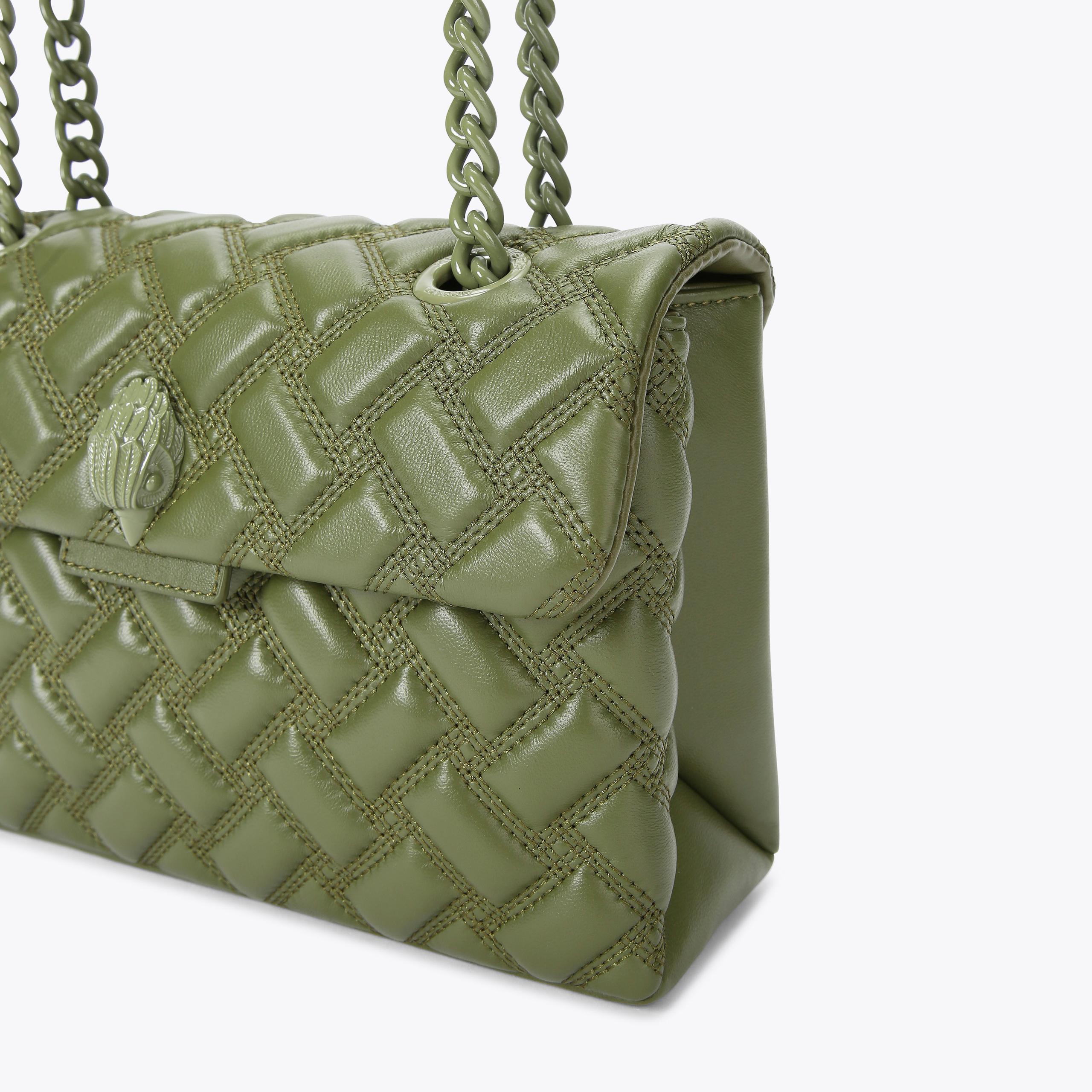 KENSINGTON BAG DRENCH Khaki Shoulder Purse by KURT GEIGER LONDON KENSINGTON BAG DRENCH Khaki Shoulder Purse by KURT GEIGER LONDON