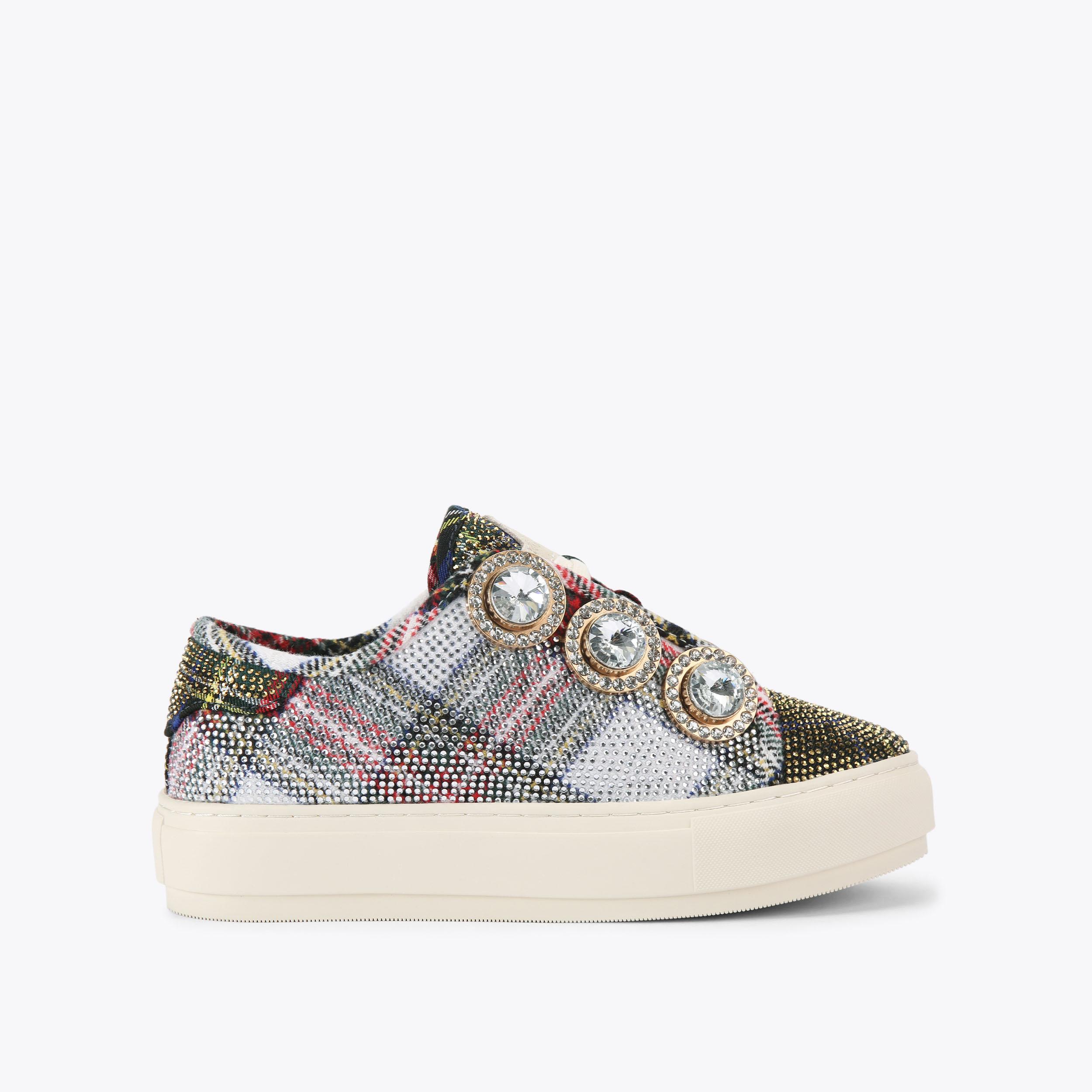 Kurt Geiger Women's Laney Crystal Embellished Low top Top Sneakers