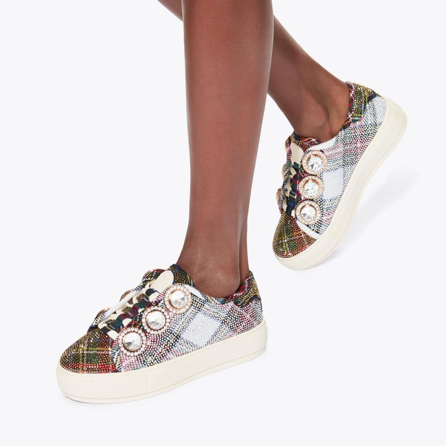 アルタ社 カントリードール メアリー・アルタ・コックラン Alta LANEY OCTAVIA Tartan Crystal Sneaker by KURT GEIGER LONDON